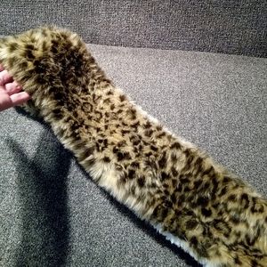 Leopard Fleece Lined Infinity Scarf